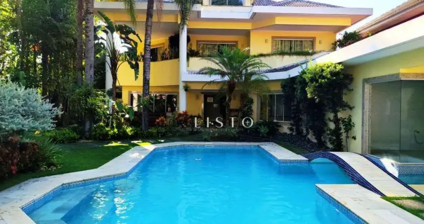 Casa com piscina, sauna, 4 vagas e 6 quartos à venda, 809 m² por r$ 5.500.000 - barra da tijuca - condominio porto dos cabritos - rio de janeiro/rj