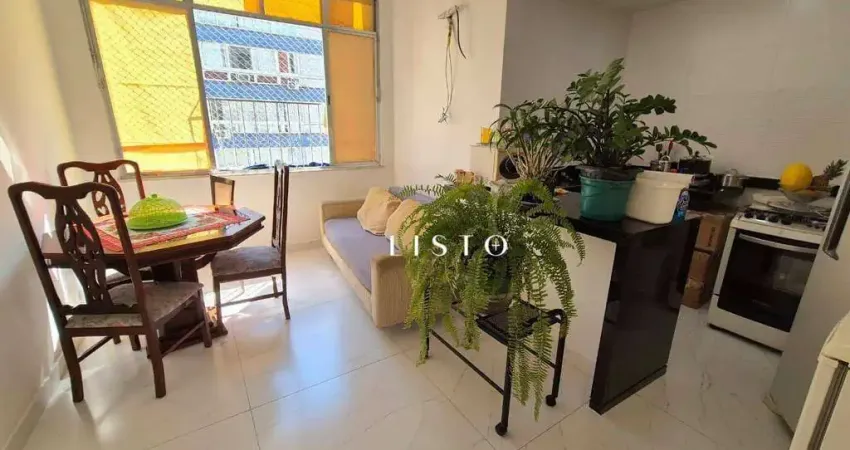Apartamento reformado com 1 dormitório à venda, 36 m² por r$ 580.000 - copacabana - rio de janeiro/rj