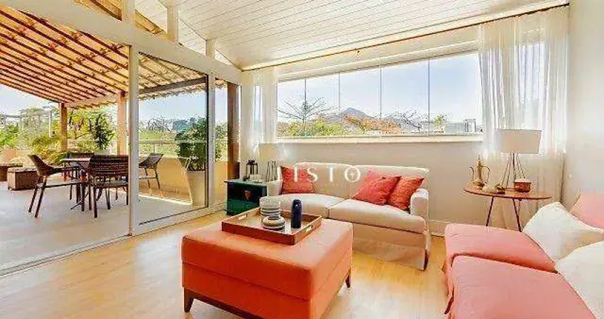 Cobertura com vista para pedra da gávea - 3 dormitórios à venda, 219 m² por r$ 2.500.000 - barra da tijuca - rio de janeiro/rj