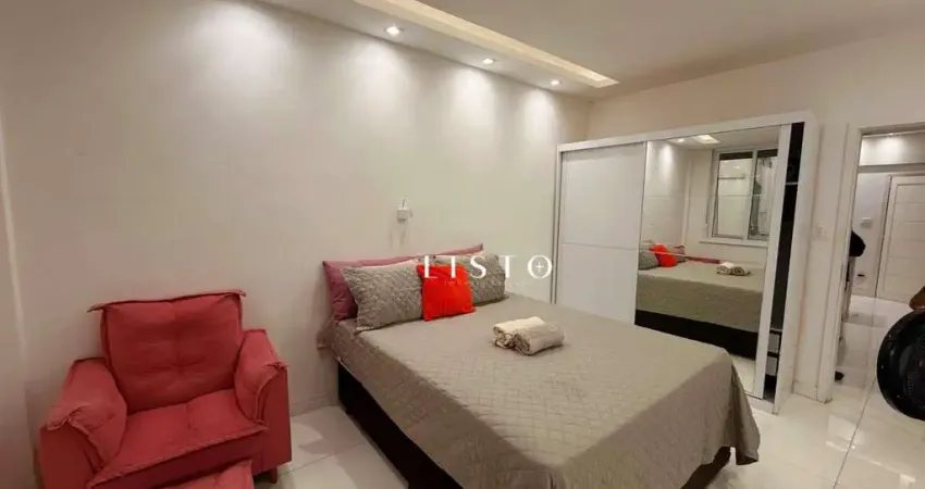 Apartamento em copacabana mobiliado, gerando receita no airbnb com 1 dormitório à venda, 33 m² por r$ 650.000 - rio de janeiro/rj