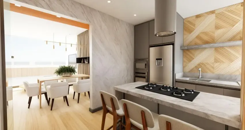 3 quartos + 2 vagas,  ilha na cozinha, água verde, aceita carro na entrada