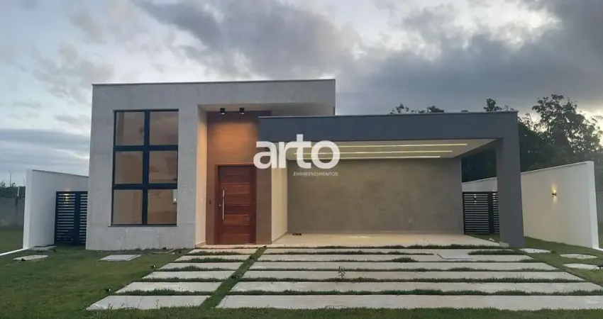 Casa alto padrão para venda em rio das ostras, viverde ii, 3 dormitórios, 2 suítes, 4 banheiros, 2 vagas