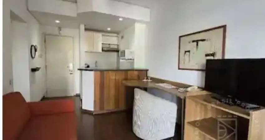 Flat locação mobiliado 45m² 1 suíte edifício space valley jd. são dimas sjc