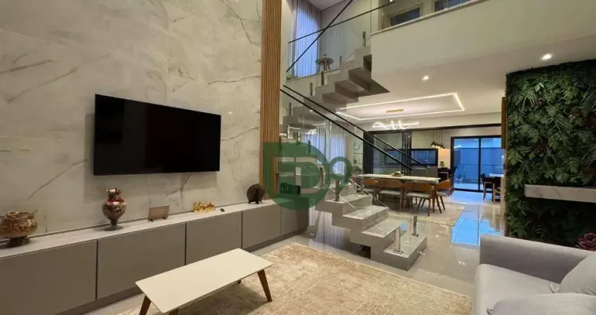 Casa com 3 dormitórios à venda, 283 m² por r$ 2.790.000,00 - condomínio residencial jardim primavera - nova odessa/sp