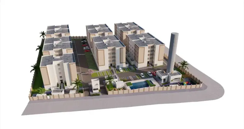 Apartamento / novo para venda em fortaleza, mondubim, 2 dormitórios, 1 banheiro, 1 vaga