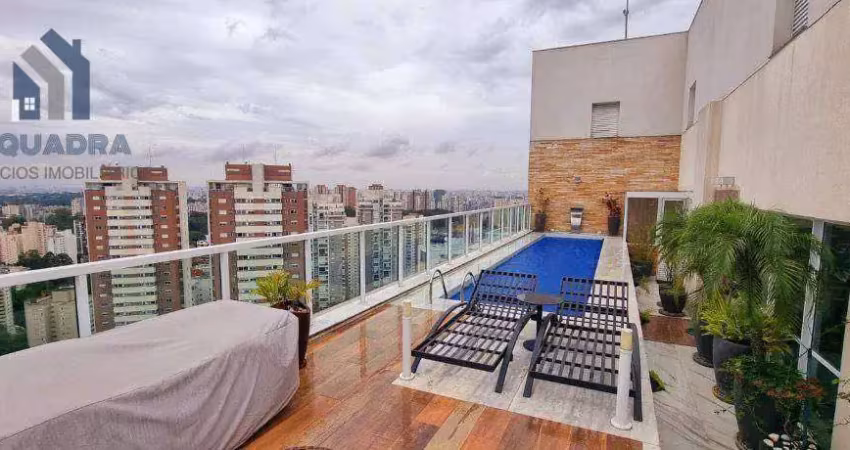 Cobertura com 5 dormitórios à venda, 585 m² por r$ 11.000.000,00 - panamby - são paulo/sp