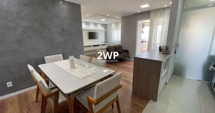 Excelente opção com ótimo lazer ! apto 75 m2 em sbc 3 ambientes de sala e 2 dorm