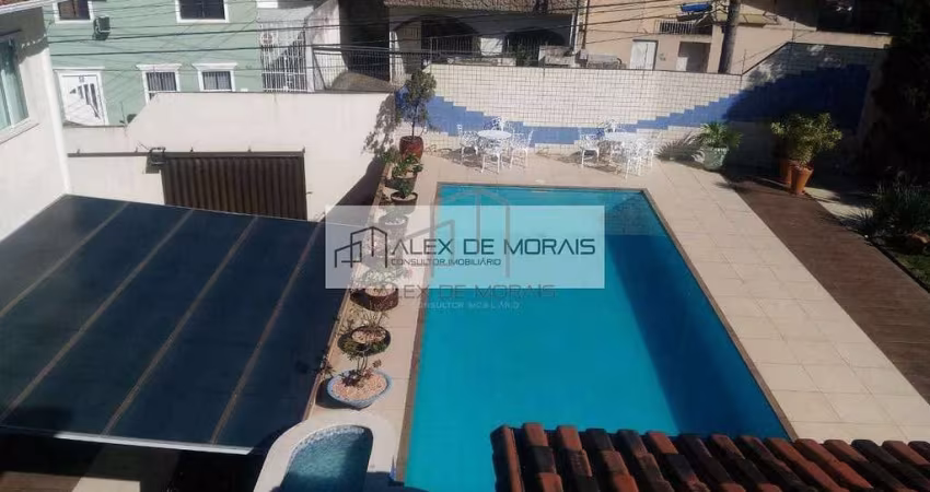 Mansão em Santa Cecília, com piscina infantil e piscina adulto, espaço gourmet, fogão a lenha, 9 qu