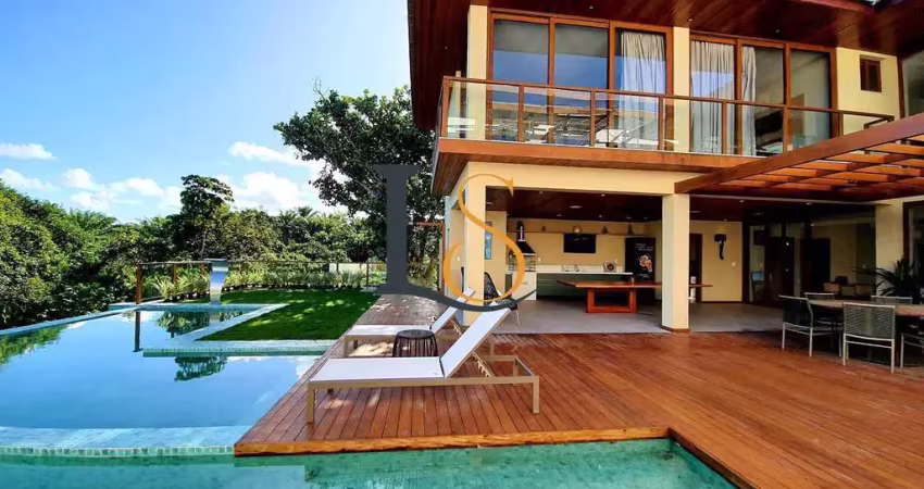 Casa em condomínio para temporada em mata de são joão, praia do forte, 8 dormitórios, 8 suítes, 10 banheiros, 12 vagas