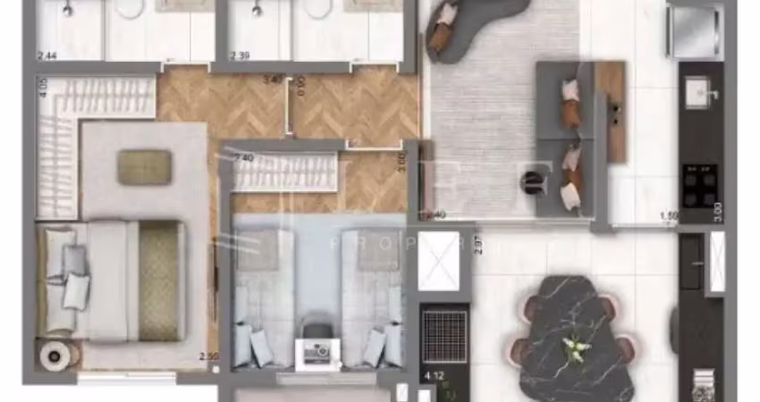 Apartamento com 2 quartos à venda na Rua Marquês Olinda, --, Vila Dom Pedro I, São Paulo
