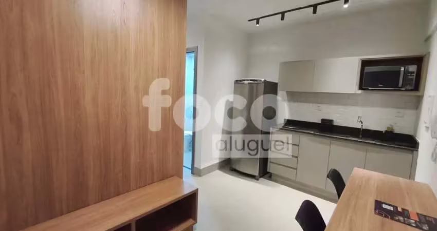 Lindo apartamento studio mobiliado com área de lazer.