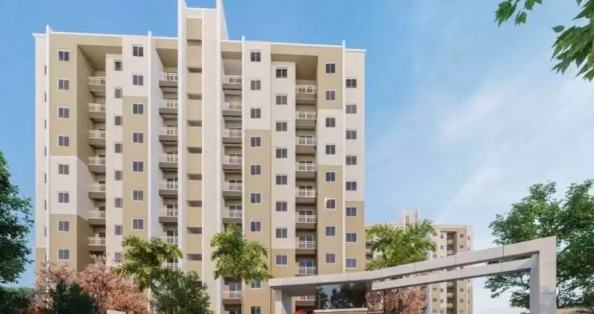 Apartamento de 49m², 2 quartos,1 suíte, varanda e vaga.