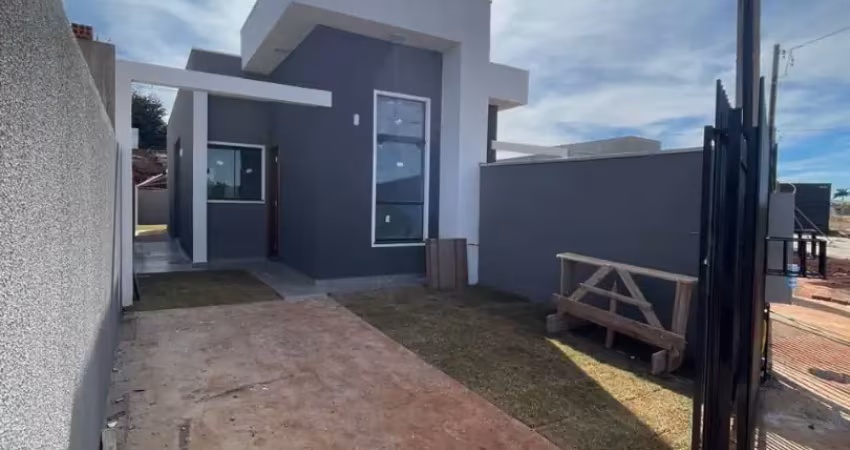 Excelente oportunidade casa em construção a venda próximo a  pioneira  por apenas r$280.000,00 com 3 quartos