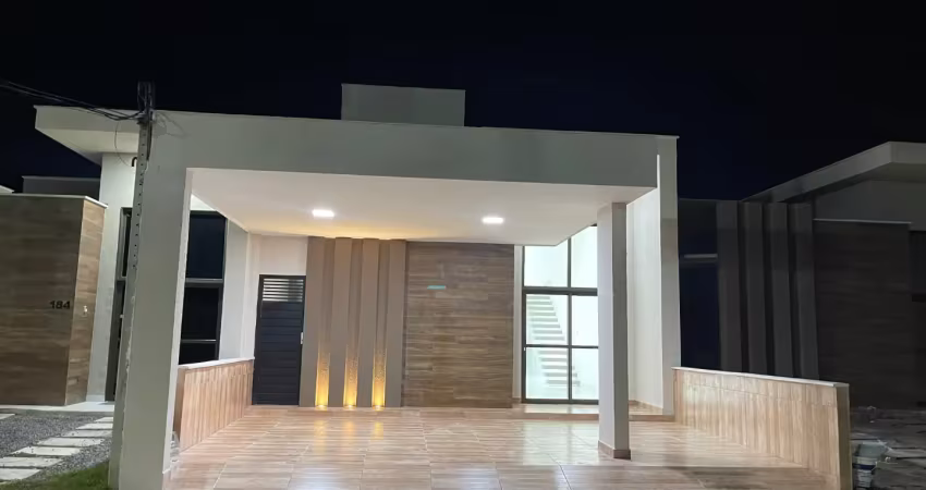 Casa duplex 3/4 com 2 suítes, closet e varanda gourmet – garagem p/ 2 carros