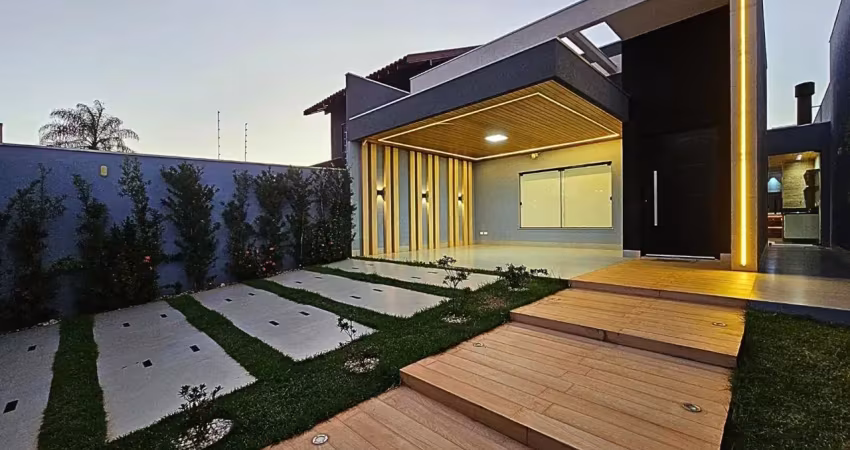 Casa térrea com 3 suítes no bairro tv morena, projeto exclusivo.