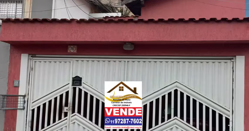 Casa térrea com edícula à venda no centro de sbc.sp. terreno 5 m x 39 m