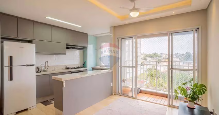 Apartamento de 2 dormitórios com 1 suíte no condomínio reserva do alto em valinhos/sp por r$415.000.