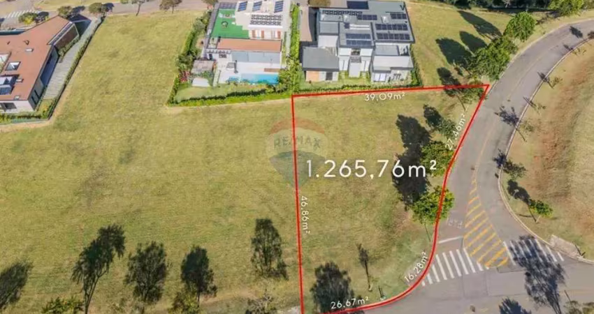 Terreno à venda no fazenda d. carolina - itatiba - 1.265,76m² - vista privilegiada - r$ 850.000,00