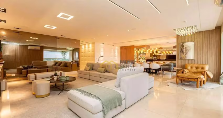 Apartamento com 3 dormitórios à venda, 266 m² por r$ 3.950.000,00 - mossunguê - curitiba/pr
