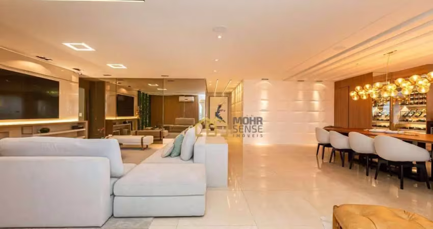 Apartamento com 3 dormitórios à venda, 266 m² por r$ 3.950.000,00 - mossunguê - curitiba/pr