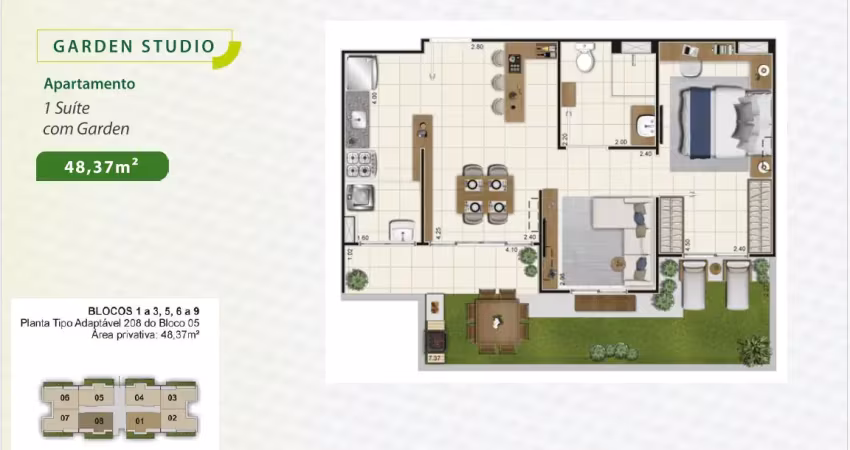 Apartamento 1 quartos excelente moradia no bairro novo aleixo. confira