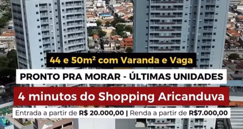 Lindo apartamento pronto pra morar / 2 dorms varanda e vaga / parte da entrada parcelada