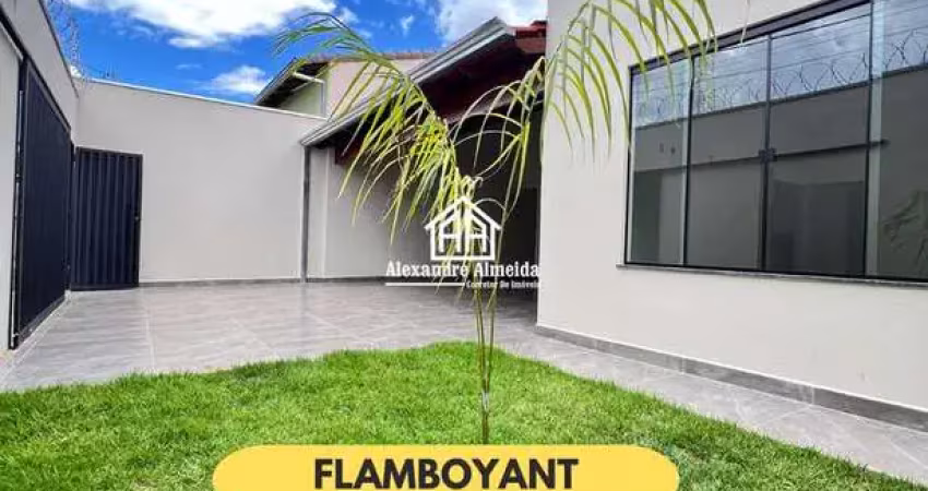 Linda casa nova no bairro flamboyant  com 3/4 um suite  em uberlandia