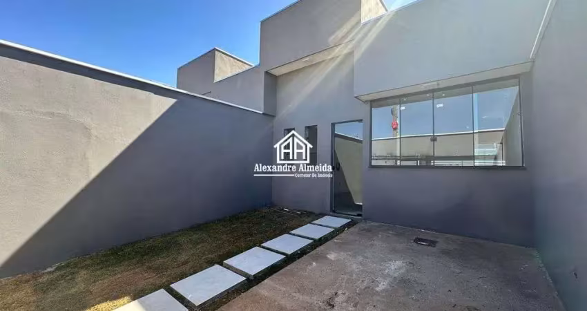 Casa nova no bairro jardim holanda com projeto moderno casa 2/4 com 1 suíte.