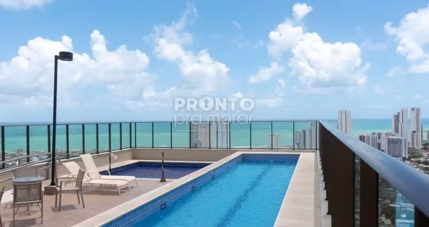 Apartamento andar alto mobiliado para locação no pina – recife