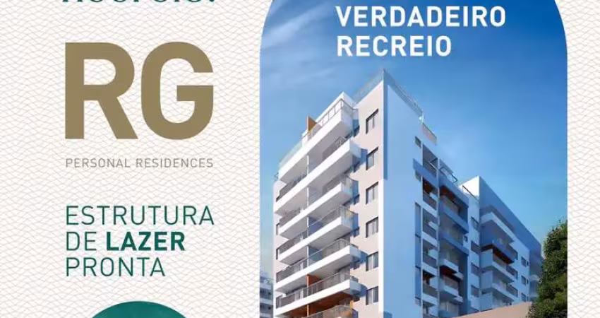 Apartamento para venda em rio de janeiro, recreio dos bandeirantes, 2 dormitórios, 1 suíte, 2 banheiros, 1 vaga
