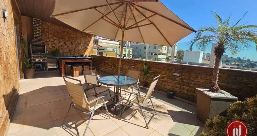 Cobertura com 4 dormitórios à venda, 125 m² por r$ 580.000,00 - jardim america - belo horizonte/mg