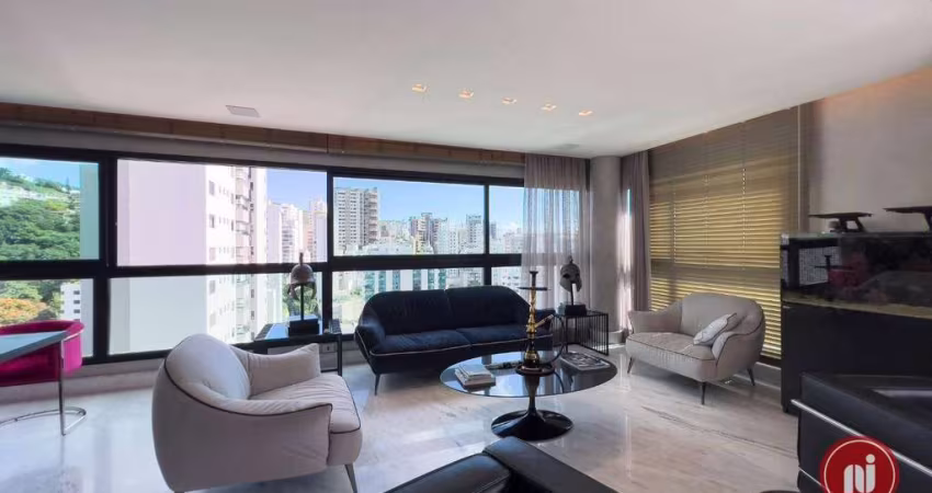 Apartamento com 3 dormitórios, 150 m² - venda por R$ 3.200.000,00 ou aluguel por R$ 21.111,00/mês - Anchieta - Belo Horizonte/MG