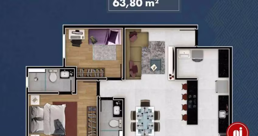 Apartamento com 2 dormitórios à venda, 63 m² por r$ 547.870,00 - alto caiçaras - belo horizonte/mg