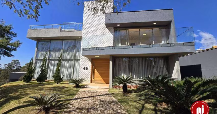 Casa com 4 dormitórios, 470 m² - venda por r$ 4.300.000,00 ou aluguel por r$ 1.170.101,25/mês - alphaville - lagoa dos ingleses - nova lima/mg