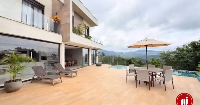 Casa com 4 dormitórios à venda, 407 m² por r$ 4.980.000 - jardim serrano - nova lima/mg