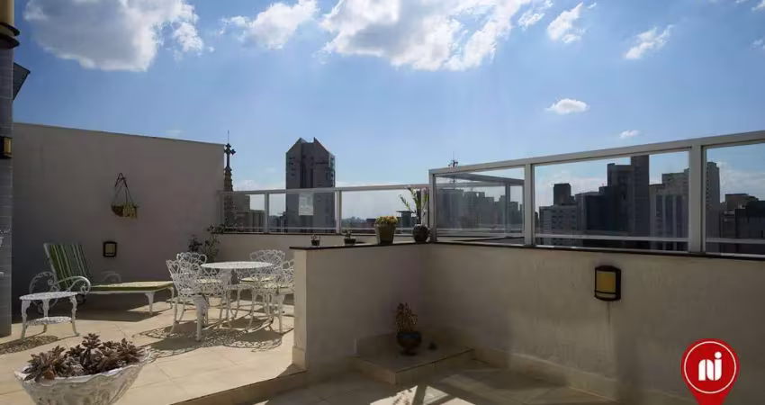 Cobertura com 3 dormitórios à venda, 205 m² por r$ 2.240.000 - lourdes - belo horizonte/mg