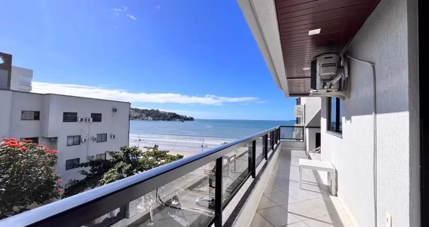 Apartamento frente mar no centro de itapema mobiliado e com vista mar