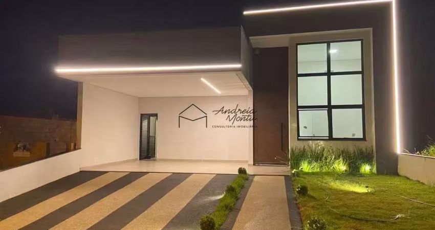 Excelente casa térrea com 177m² ac 03 suítes e piscina  condomínio em indaiatuba