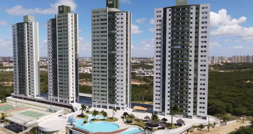 Mobiliado, 56m, 2/4, andar alto, vista morro do careca, ponta negra