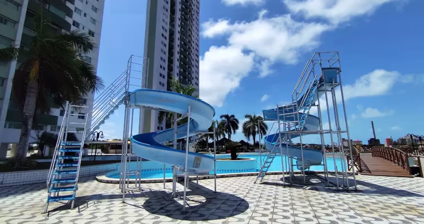 Luau de ponta negra, todo mobiliado, 56m, 2 dormitórios, andar alto