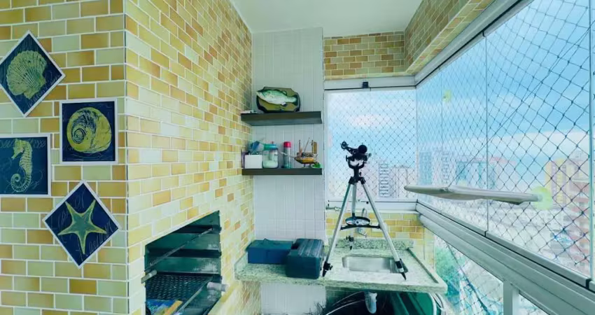 Apartamento para venda em praia grande, guilhermina, 2 dormitórios, 1 suíte, 1 banheiro, 2 vagas
