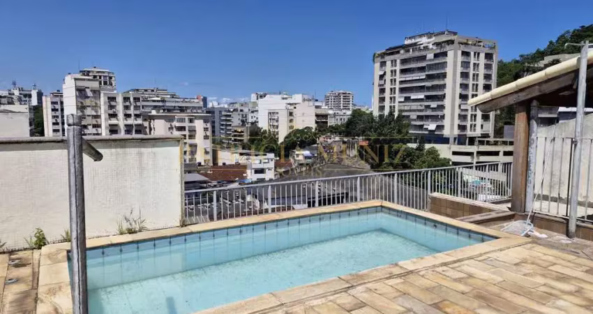 Cobertura duplex para venda em rio de janeiro, laranjeiras, 3 dormitórios, 1 suíte, 4 banheiros, 4 vagas