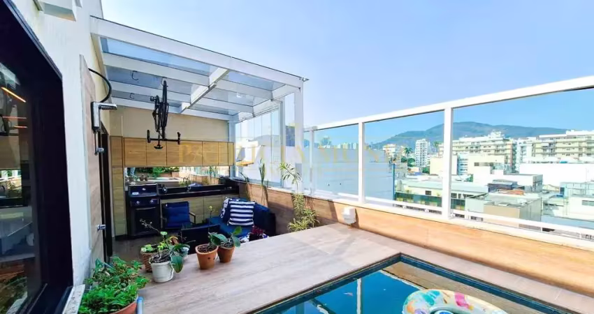 Cobertura duplex para venda em rio de janeiro, botafogo, 3 dormitórios, 2 suítes, 3 banheiros, 2 vagas