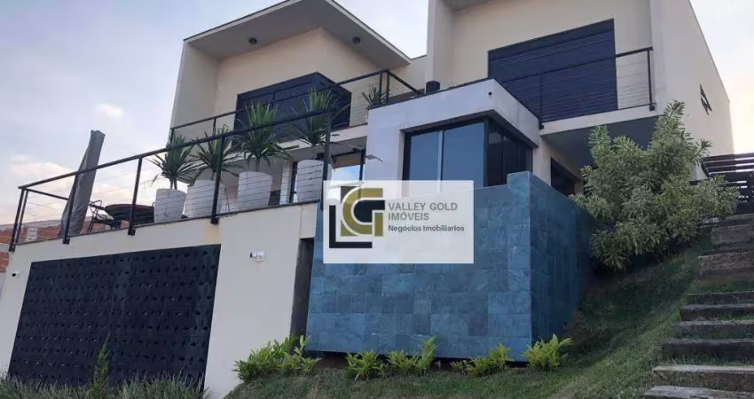 Casa com 6 dormitórios à venda, 520 m² por r$ 5.500.000,00 - condomínio reserva do paratehy - são josé dos campos/sp