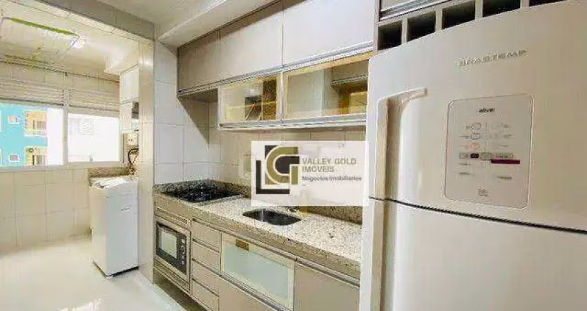 Apartamento com 2 dormitórios para alugar, 80 m² por r$ 5.986,00/mês - jardim aquarius - são josé dos campos/sp