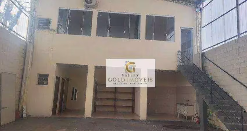Galpão para alugar, 600 m² por r$ 14.100,00/mês - chácaras reunidas - são josé dos campos/sp