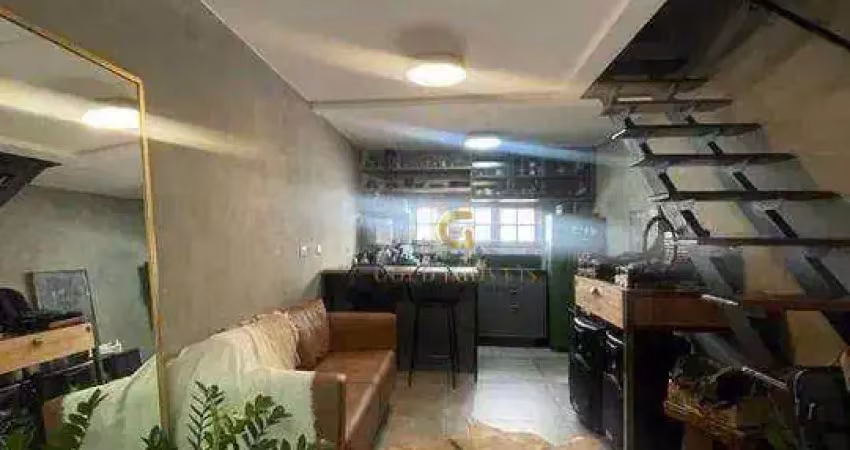 Apartamento duplex com 1 dormitório à venda, 45 m² por r$ 420.000,00 - vila ema - são josé dos campos/sp