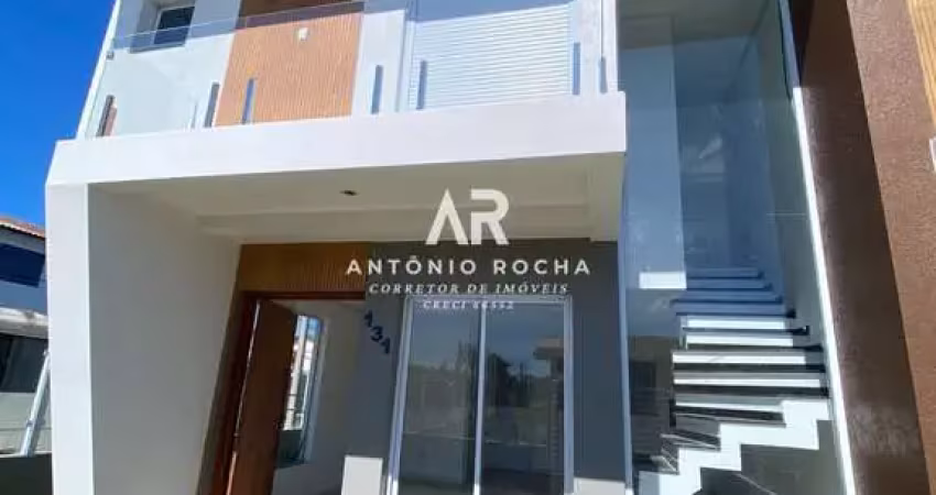 Sobrado de 3 quartos, 95m² no bairro recanto da lagoa, em tramandaí