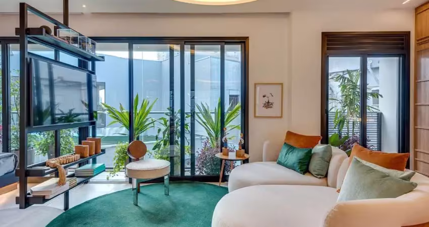 Flat com 1 dormitório à venda, 44 m² - setor bueno - goiânia/go