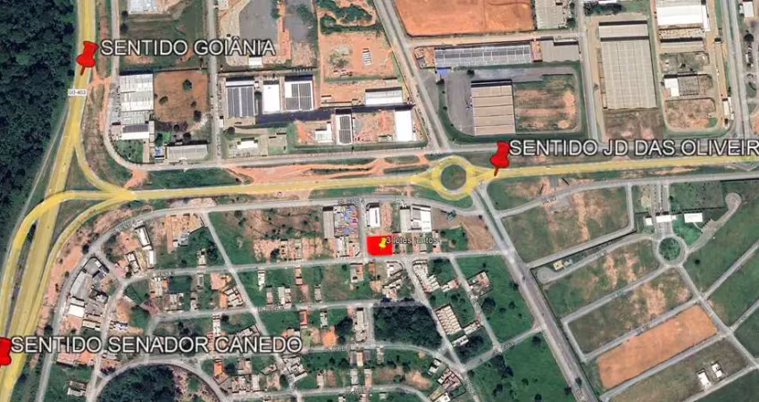 Terreno à venda, 1037 m² por r$ 470.000,00 - parque dos buritis  - senador canedo/go